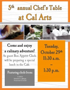 2013 5th annual chefs table calarts]
