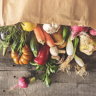 Fresh vegetables healthy food concept