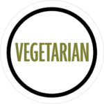 Round vegetarian icon