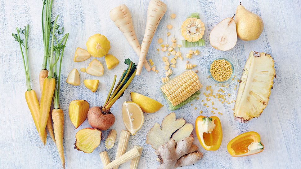 Raw yellow foods