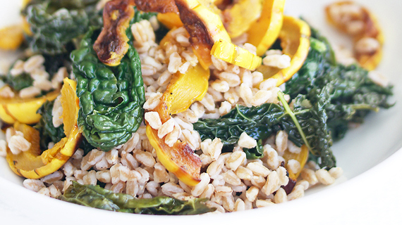 Cheryl-Rule-Farro-with-roasted-delicata-squash-kale-and-sherry-vinegar-orig_570y320