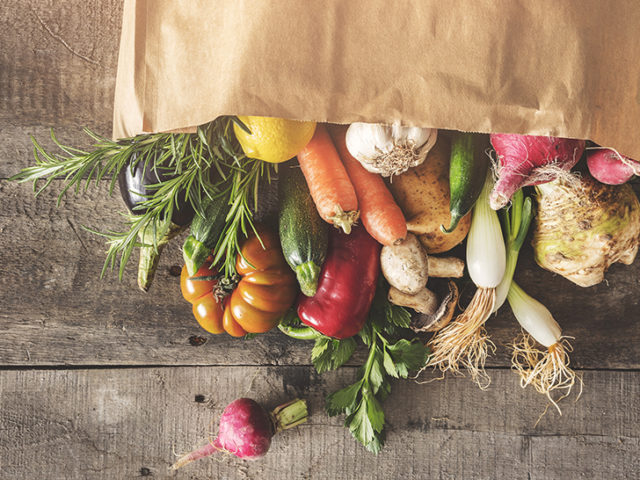 Fresh vegetables healthy food concept