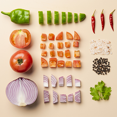 Mexican food -knolling-