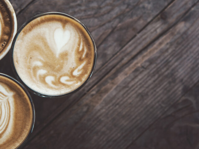 Coffee in a row