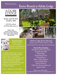 Easter Brunch at the Historic Adobe Lodge