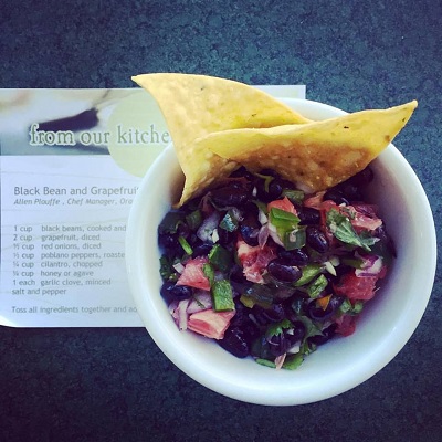 Black Bean and Grapefruit Salsa 4×4