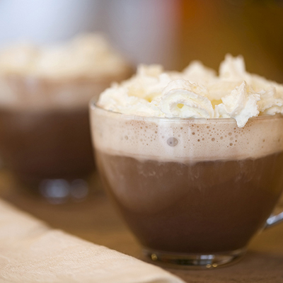 Cups of hot cocoa