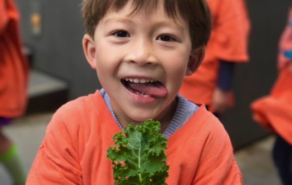 Kid with Kale